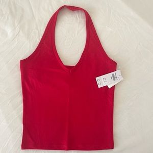 NWT - HOLLISTER SUPER SOFT RED HALTER TOP SIZE SMALL